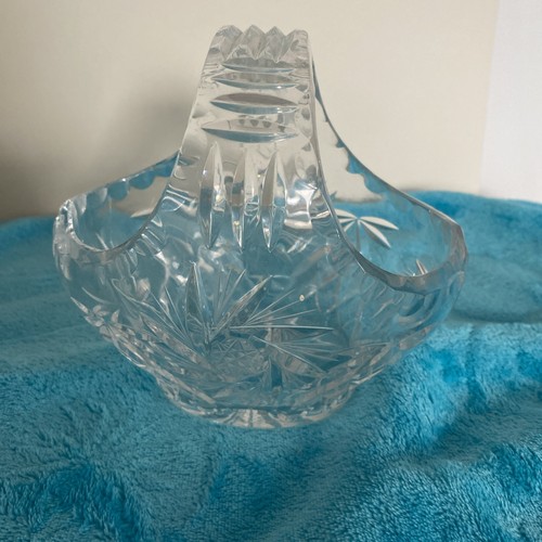 Vintage cut glass lead - glass,