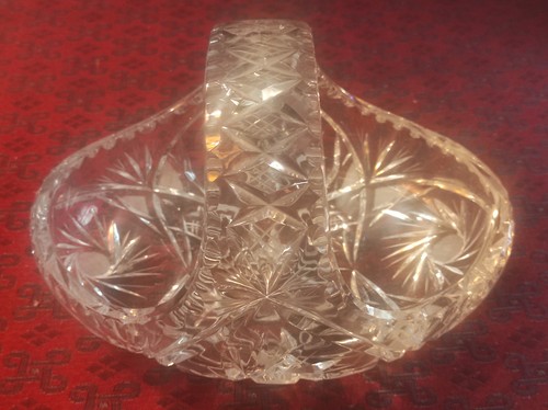 Antique cut crystal handled - cut,