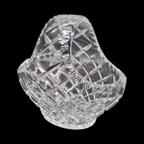 Glass basket vintage crystal - glass,