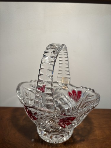 Anna hutte lead crystal basket - hutte,