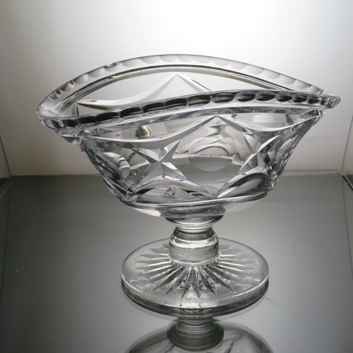 Cut crystal handled - crystal, flower