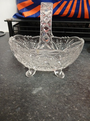 Clear crystal glass carrying - clear,