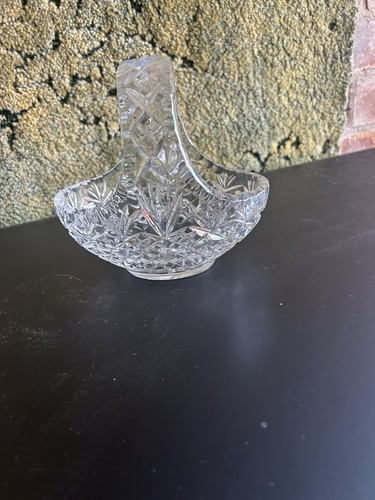 Vintage cut crystal glass - cut,