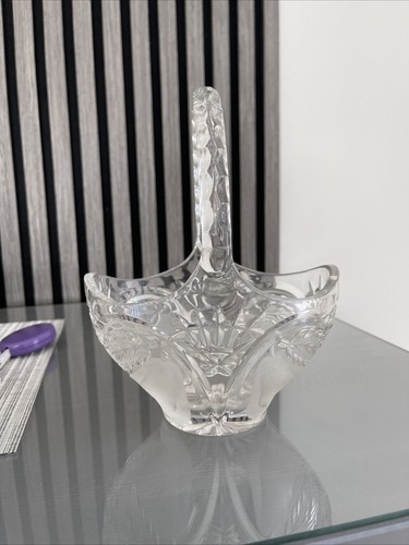 Crystal basket pear design - basket,