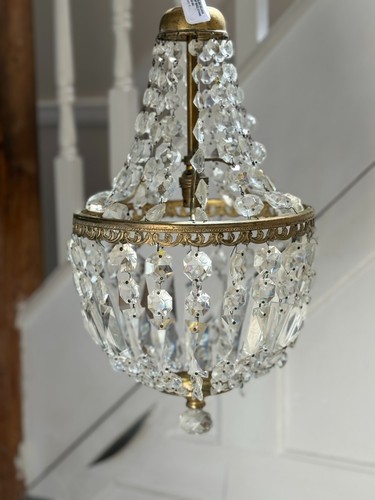 Antique crystal lustres - antique,